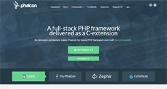 Desktop Screenshot of phalconphp.com